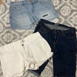 Denim shorts